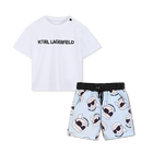 Swim Trunks Outfit Set KARL LAGERFELD KIDS 
                    BOY