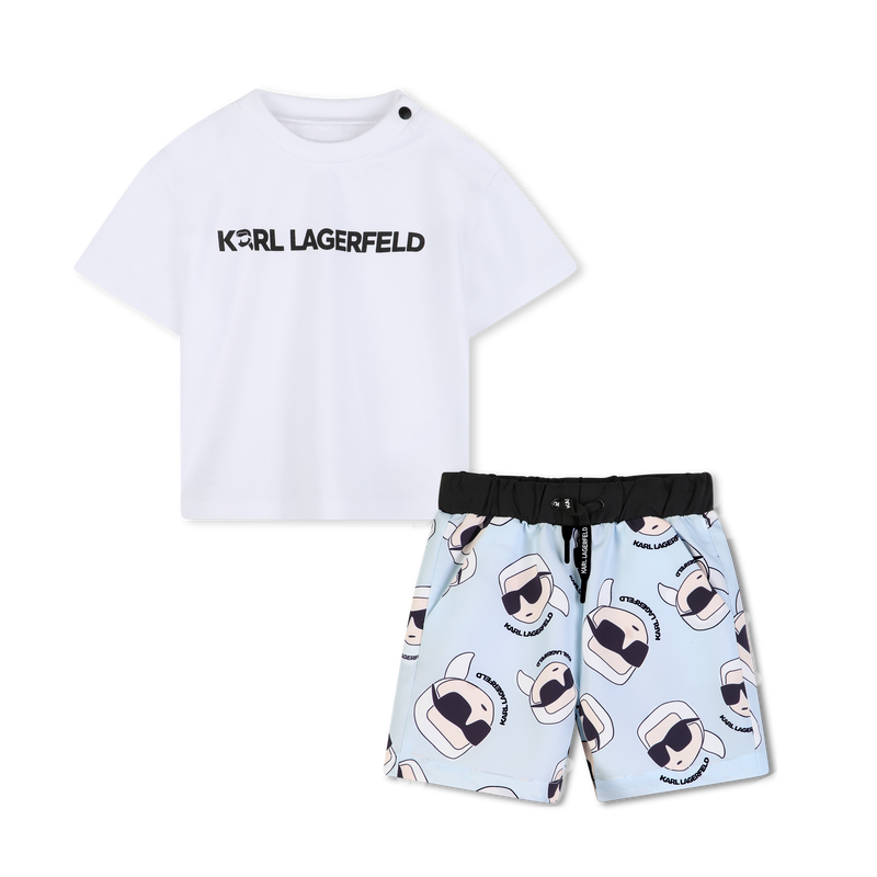 Swim Trunks Outfit Set KARL LAGERFELD KIDS 
                        BOY