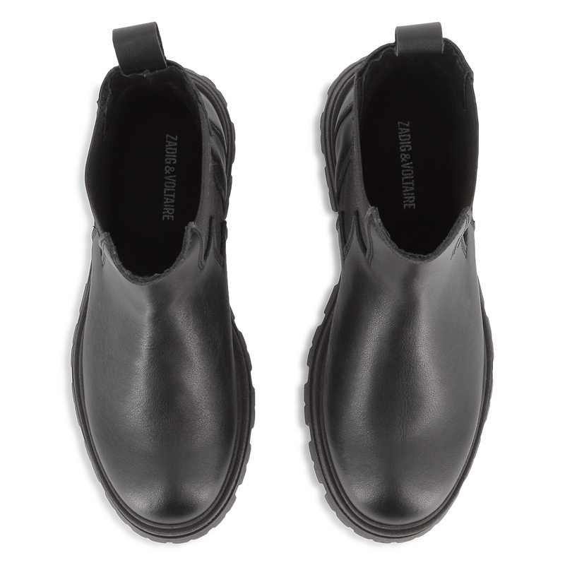 Cowhide leather Chelsea boots ZADIG & VOLTAIRE 
                        GIRL