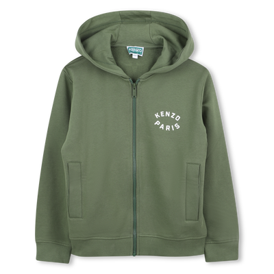 Fleece tracksuit cardigan KENZO KIDS BOY