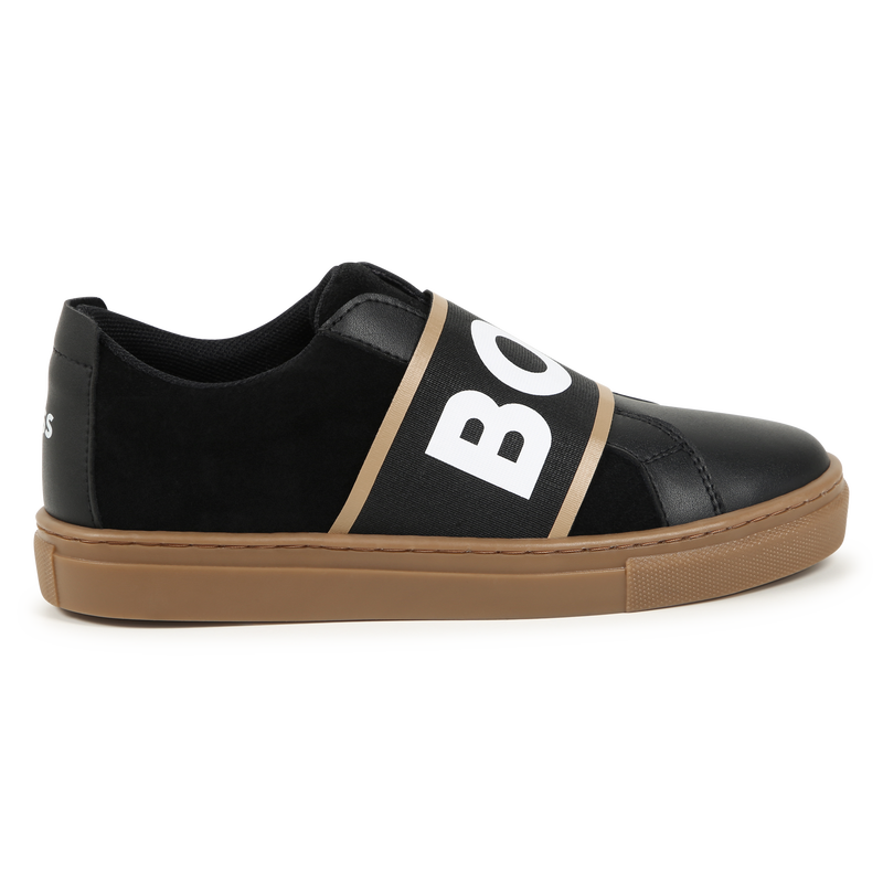 Leather Slip-On Sneakers BOSS 
                    BOY