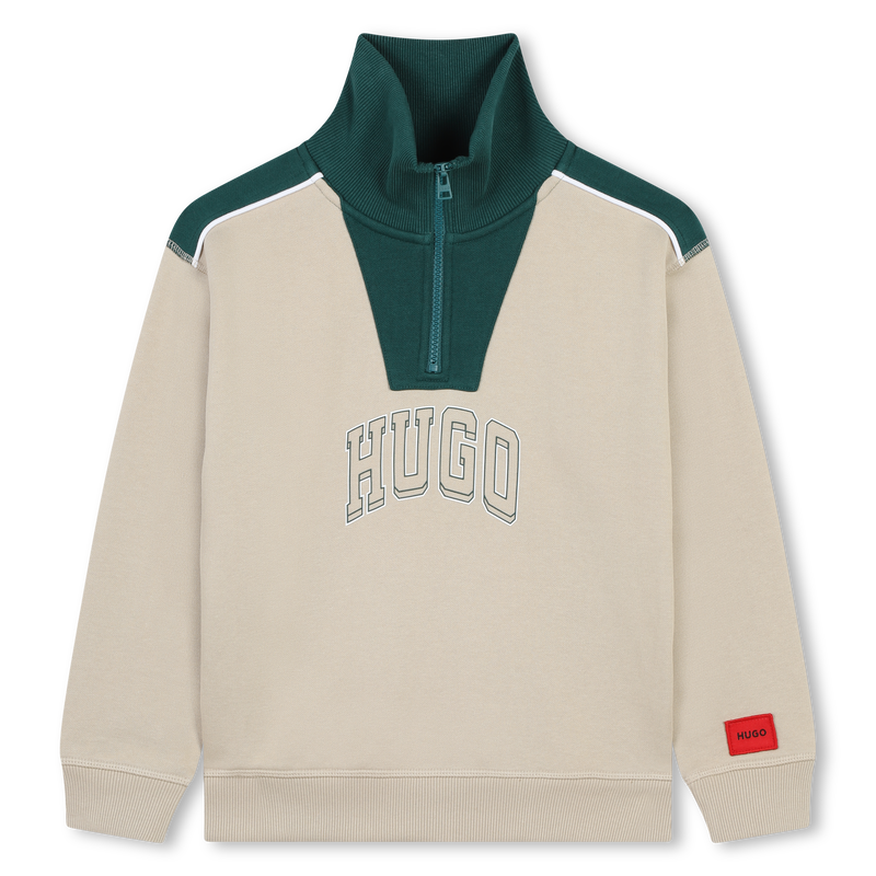 Half-Zip Collar Sweatshirt HUGO 
                    BOY