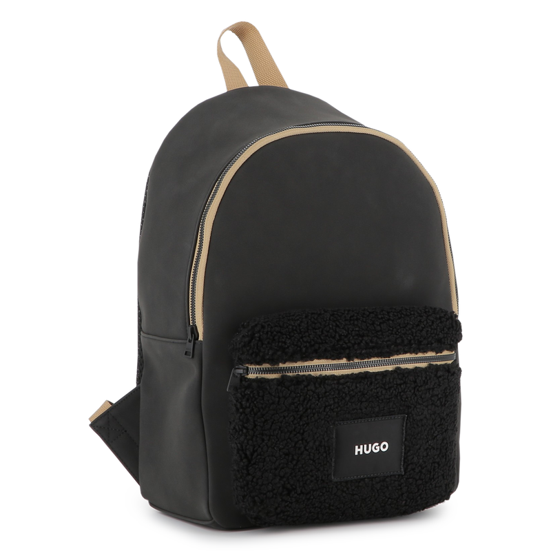 Coated textile backpack HUGO 
                        BOY