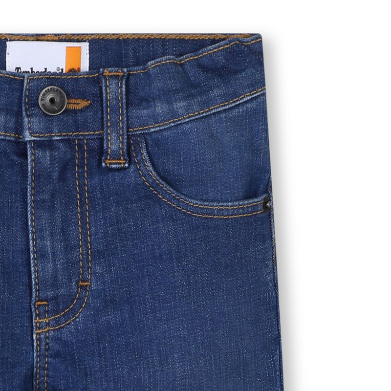 Straight-Cut Contrast Jeans TIMBERLAND 
                        BOY