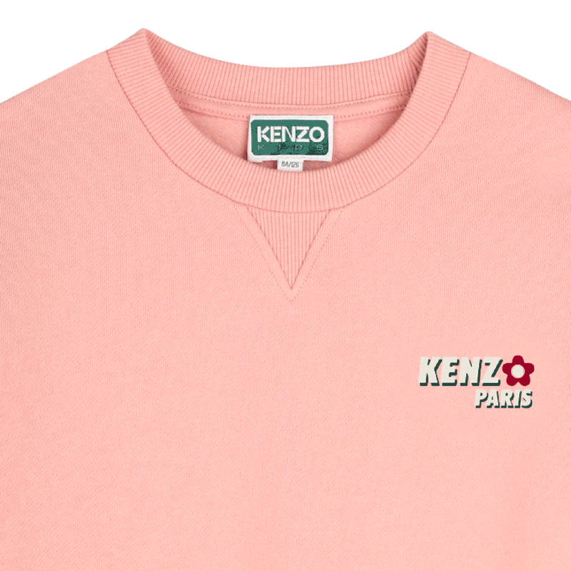 Dress with front pockets KENZO KIDS 
                        GIRL