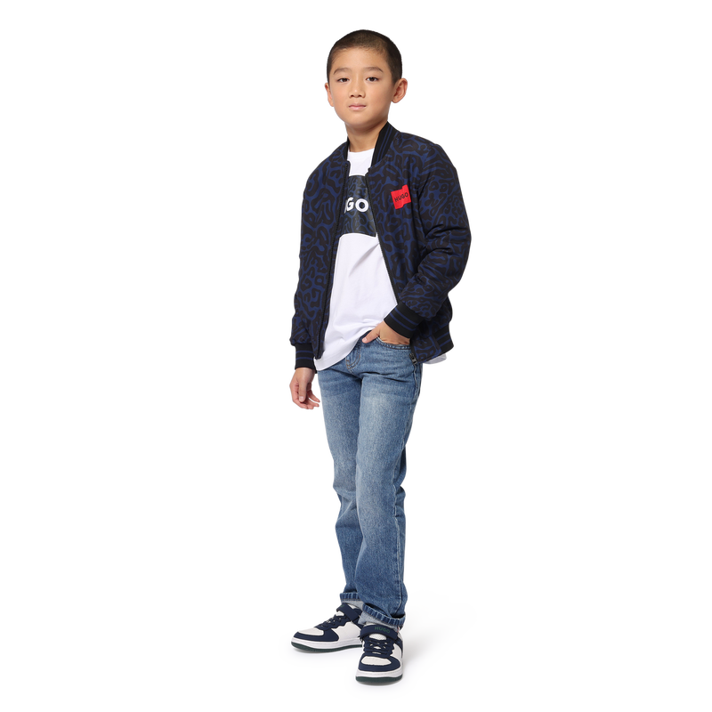 Straight-Cut Cotton Jeans HUGO 
                    BOY