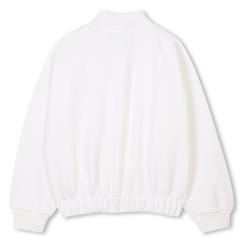 Cotton fleece cardigan DKNY 
                    GIRL