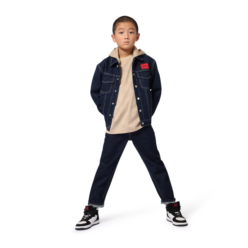 Hooded Denim Jacket HUGO 
                    BOY