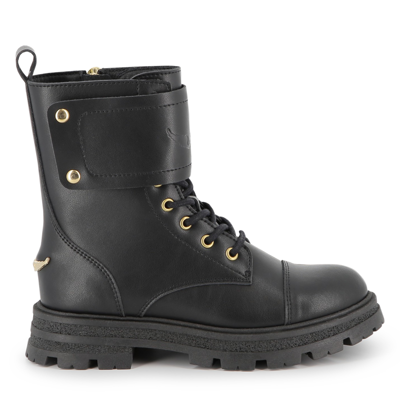 Cowhide leather lace-up boots ZADIG & VOLTAIRE 
                        GIRL