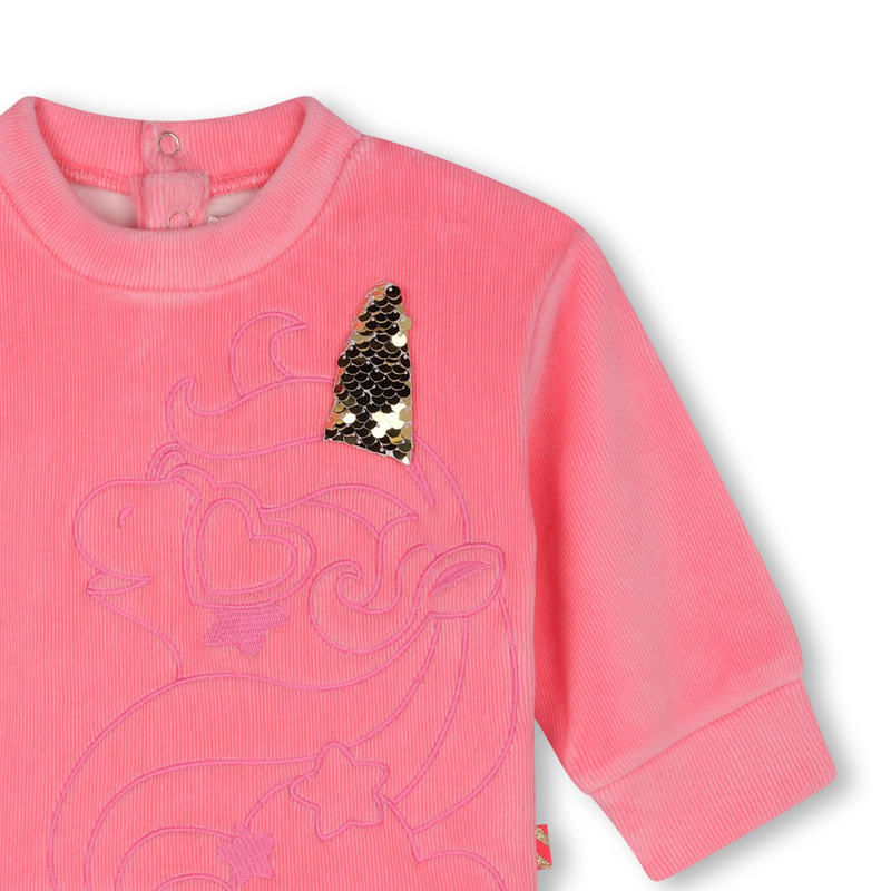 Fleece-Tulle Dress BILLIEBLUSH 
                        GIRL