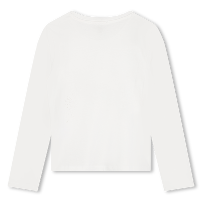 Long-Sleeved Cotton T-Shirt MICHAEL KORS GIRL