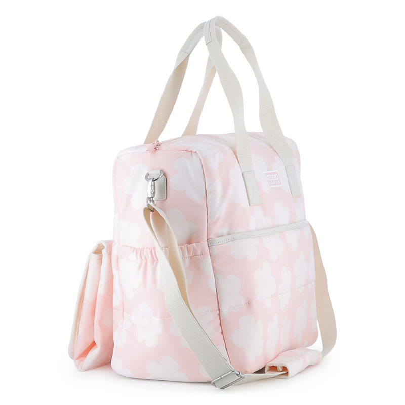 Quilted diaper bag in printed poplin KENZO KIDS 
                        UNISEX