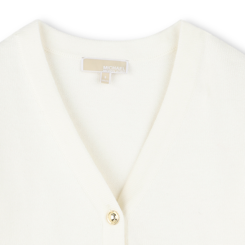 Knitted button-up cardigan MICHAEL KORS 
                        GIRL