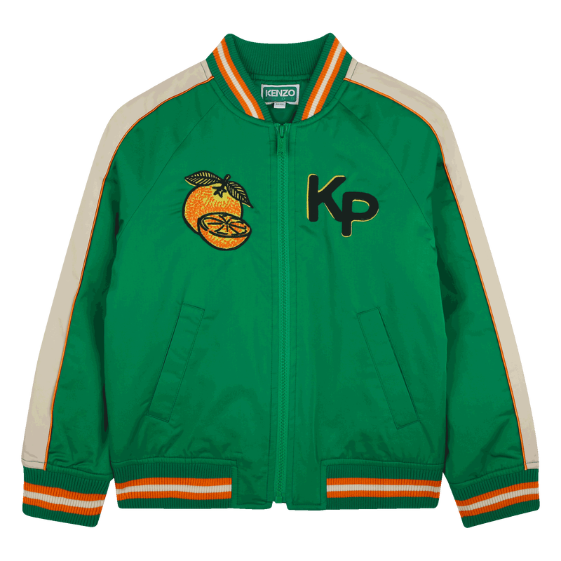 Cotton satin jacket KENZO KIDS 
                        BOY