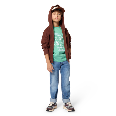 Hooded cardigan KIDS AROUND BOY