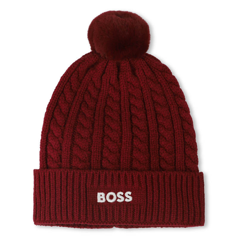Cable knit beanie BOSS 
                        BOY