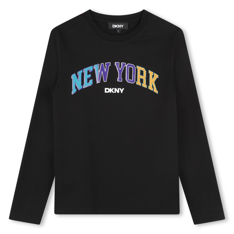 Long-Sleeved Cotton T-Shirt DKNY 
                    BOY