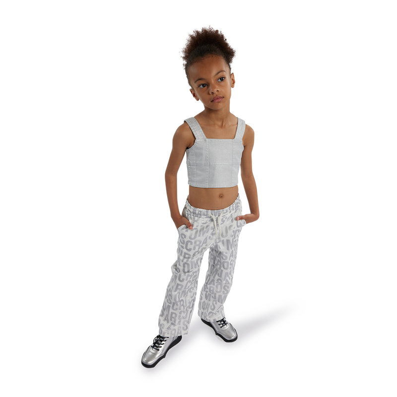 Cropped Jean Strappy Top MARC JACOBS 
                    GIRL