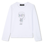 Long sleeve t-shirt KARL LAGERFELD KIDS 
                    GIRL