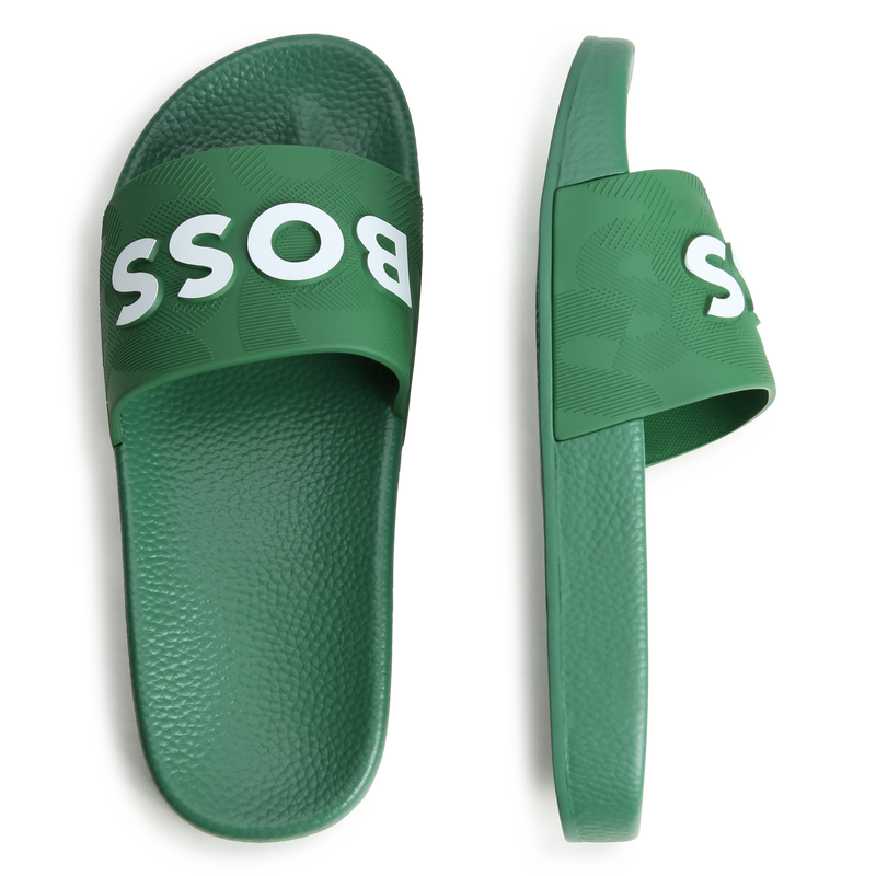 BOSS Lightweight logo flip flops