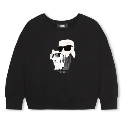 Karl-And-Choupette Graphic Sweatshirt KARL LAGERFELD KIDS GIRL