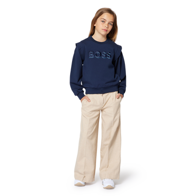 Linen and cotton trousers BOSS GIRL