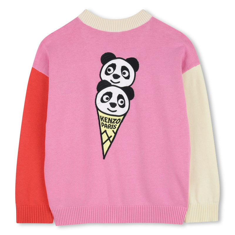 V-Neck Knit Cardigan KENZO KIDS 
                        GIRL