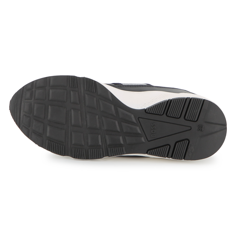 COWHIDE LEATHER SNEAKERS BOSS 
                        BOY