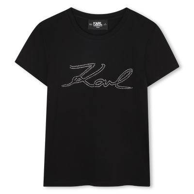 Short-sleeved T-shirt KARL LAGERFELD KIDS GIRL
