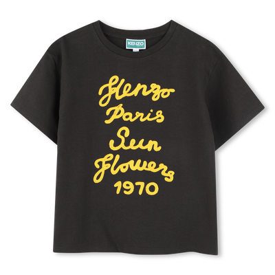 Embroidered Cotton T-Shirt KENZO KIDS BOY