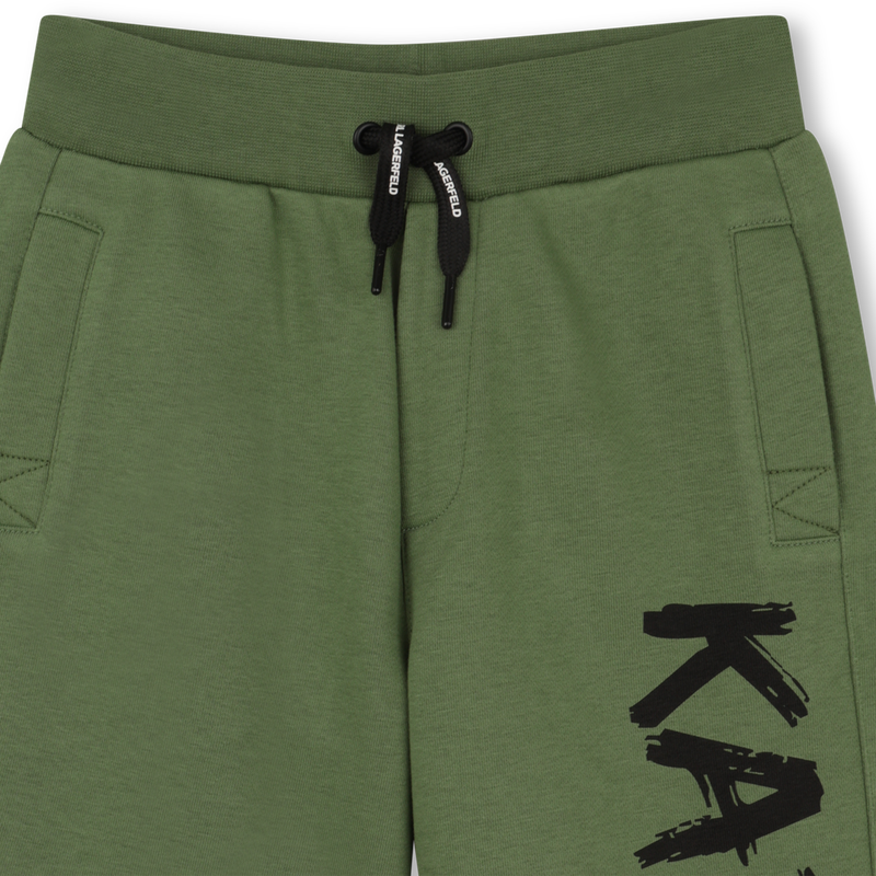 Cotton Bermuda Shorts KARL LAGERFELD KIDS 
                        BOY