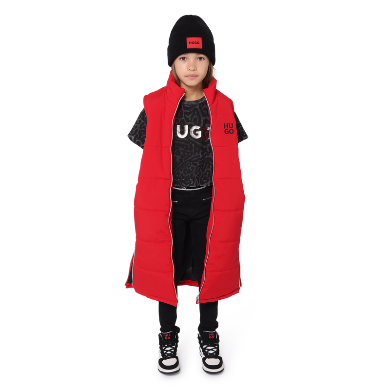 Printed Cotton T-Shirt HUGO 
                        GIRL