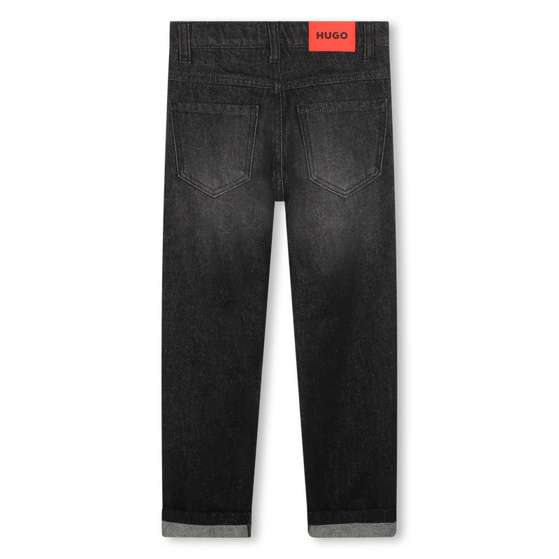 HUGO Straight leg cotton jeans