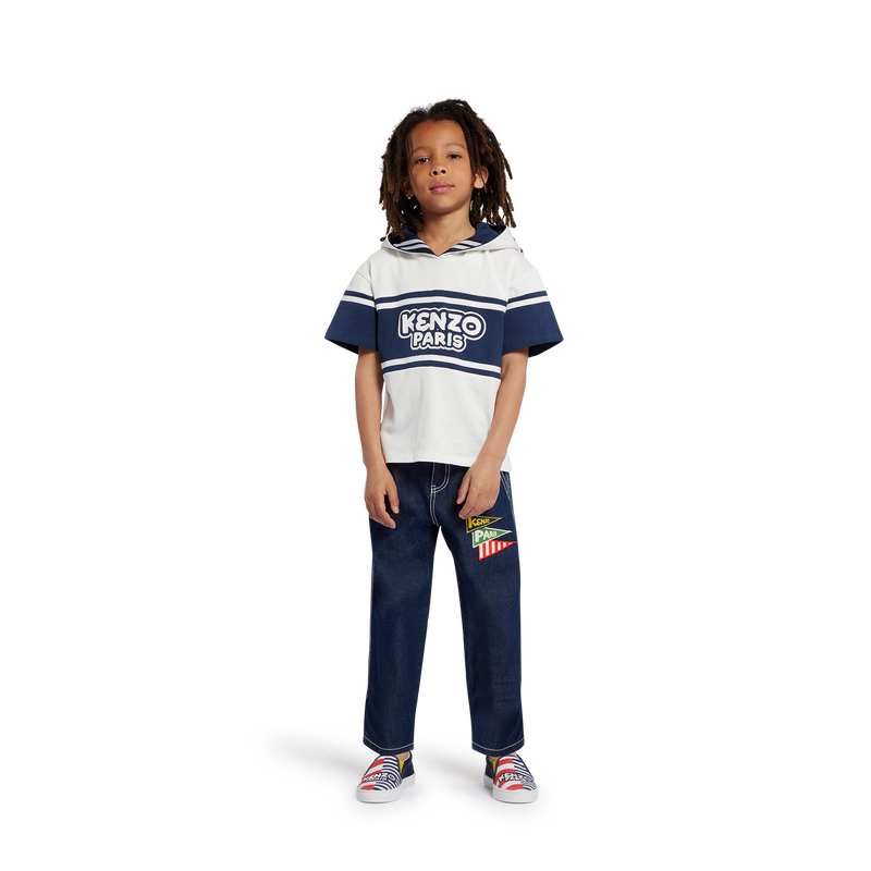 Cotton denim sneakers KENZO KIDS 
                    UNISEX