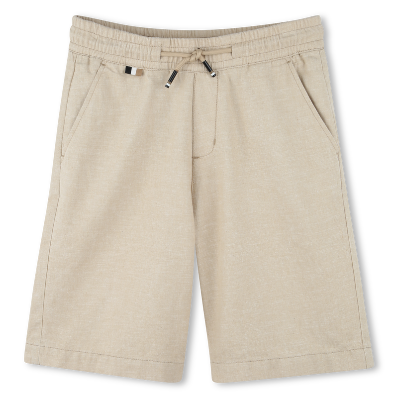 Cotton & linen Bermuda shorts BOSS 
                        BOY