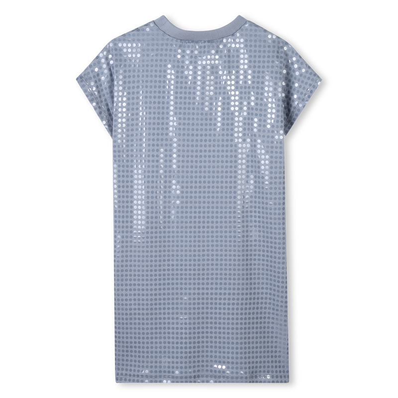 Cotton dress with sequins DKNY 
                    GIRL