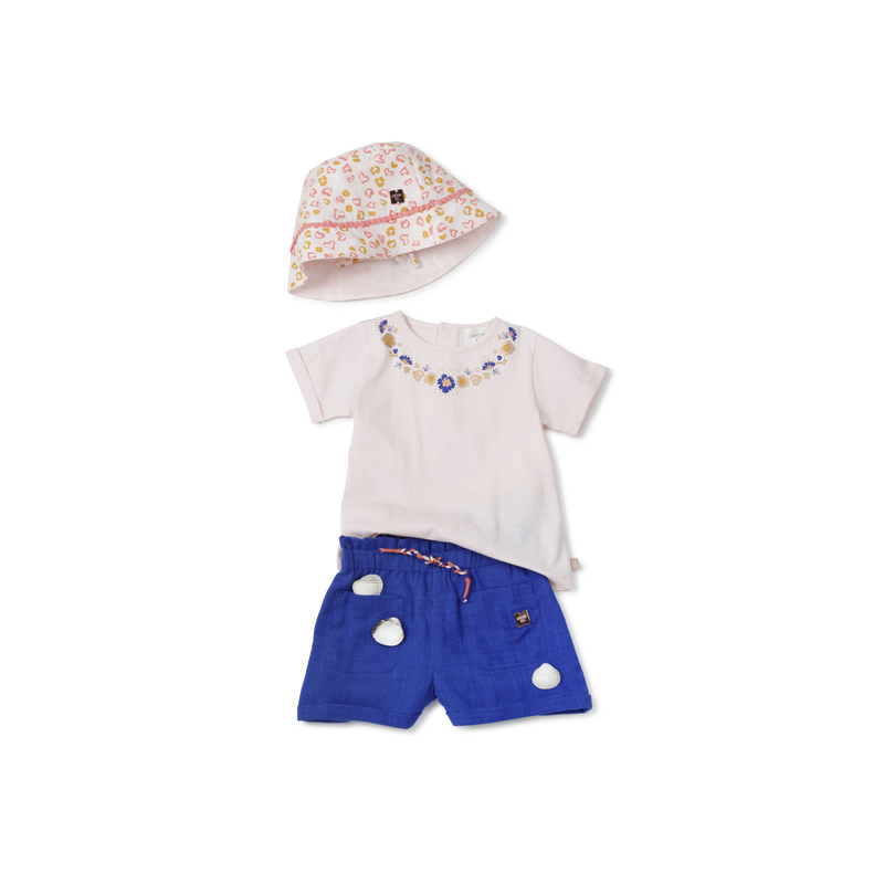 Printed cotton hat CARREMENT BEAU 
                    GIRL