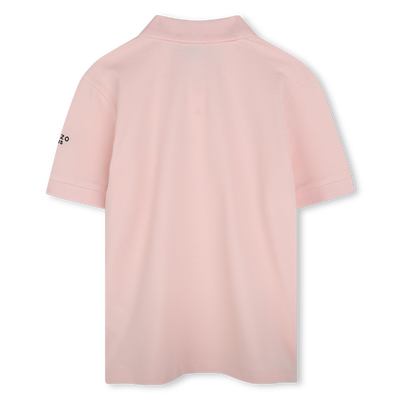 Polo with patch and embroidery KENZO KIDS UNISEX