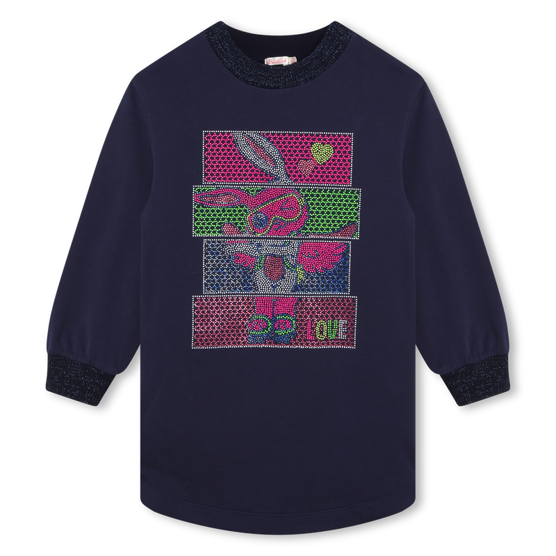 Rhinestone fleece dress