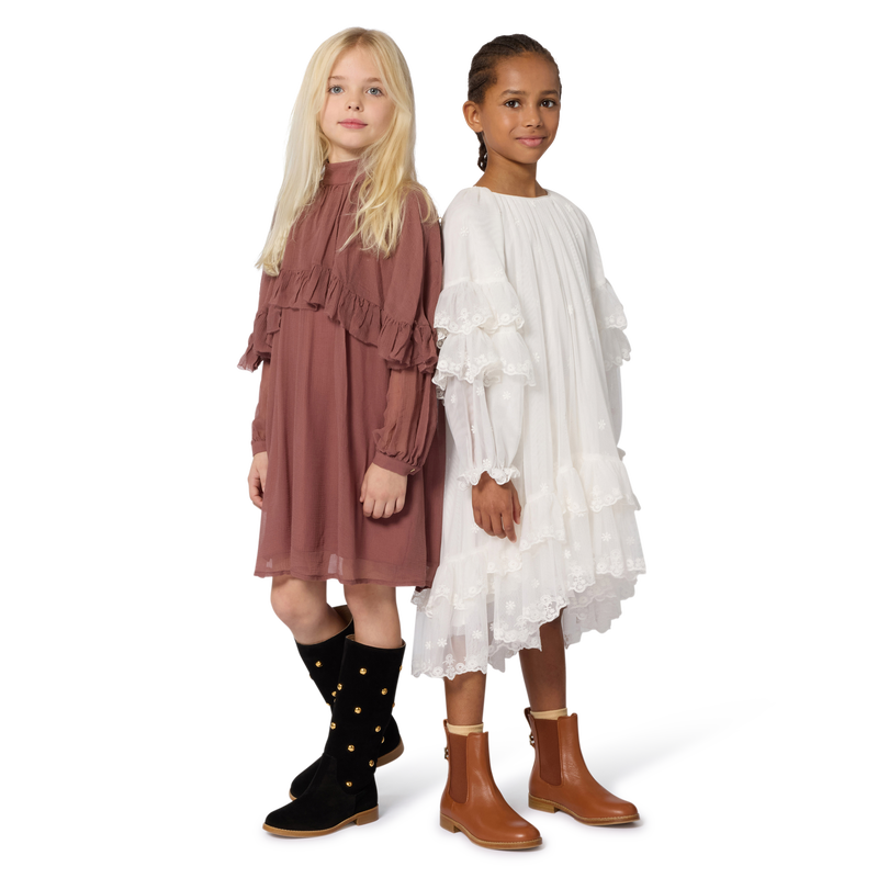 Calf suede leather boots CHLOE 
                    GIRL