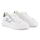 Cowhide Leather Sneakers KARL LAGERFELD KIDS 
                    GIRL