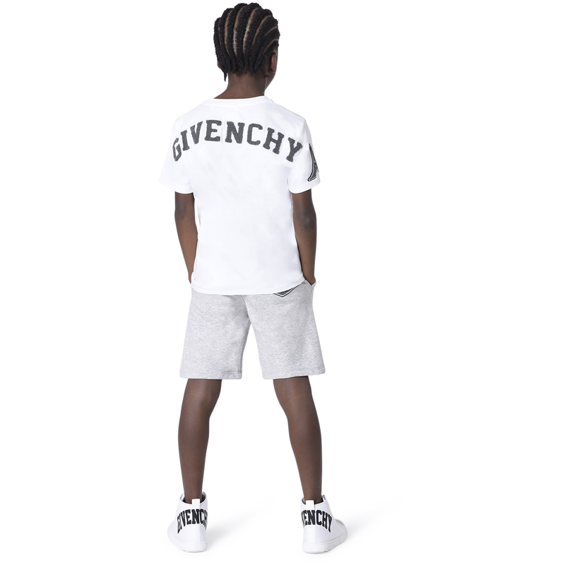 Fleece Bermudas with patches GIVENCHY 
                    BOY
