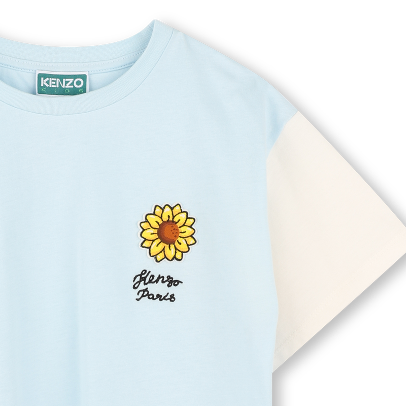 T-shirt with contrast sleeves KENZO KIDS 
                        BOY