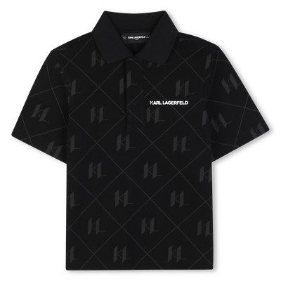 Short sleeve polo KARL LAGERFELD KIDS BOY