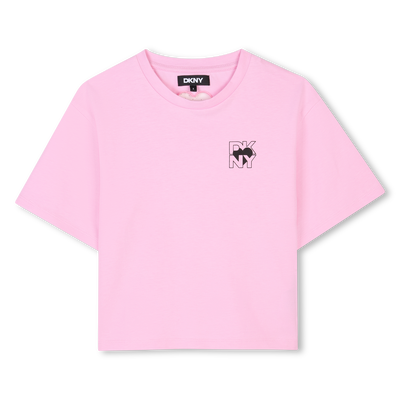 Short-sleeved cotton T-shirt DKNY GIRL