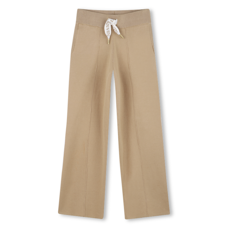 Wide-leg knit trousers LANVIN 
                    GIRL