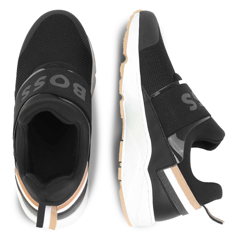 Sneakers with elastic