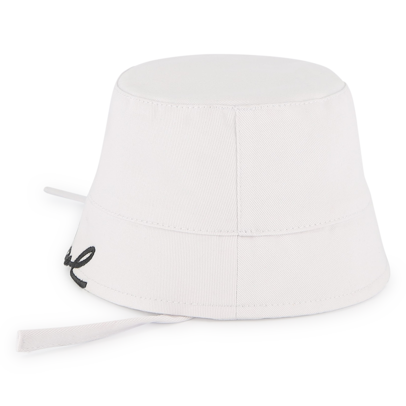 Cotton twill bucket hat KARL LAGERFELD KIDS 
                        GIRL
