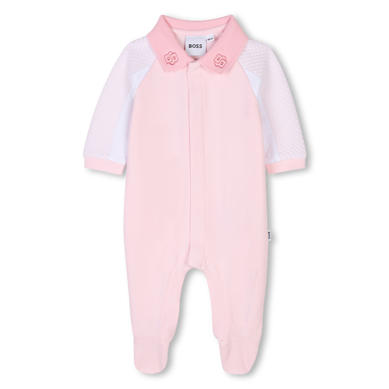 Polo-neck paneled pajamas BOSS 
                        GIRL