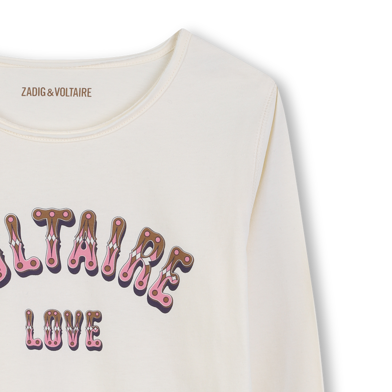 Printed long-sleeved T-shirt ZADIG & VOLTAIRE 
                    GIRL